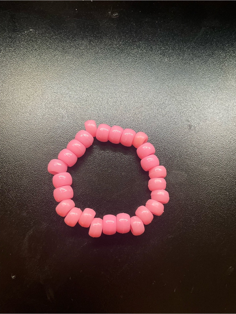 Kids Pink Beaded Stretch Bracelet